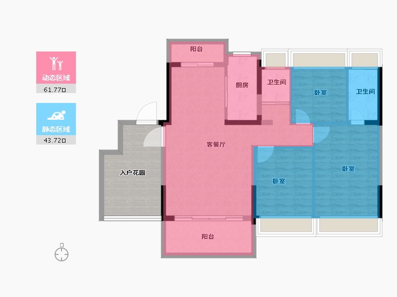 广东省-韶关市-乳源碧桂园江山-109.00-户型库-动静分区