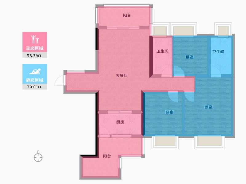 广东省-广州市-中国通号天聚广场-86.15-户型库-动静分区