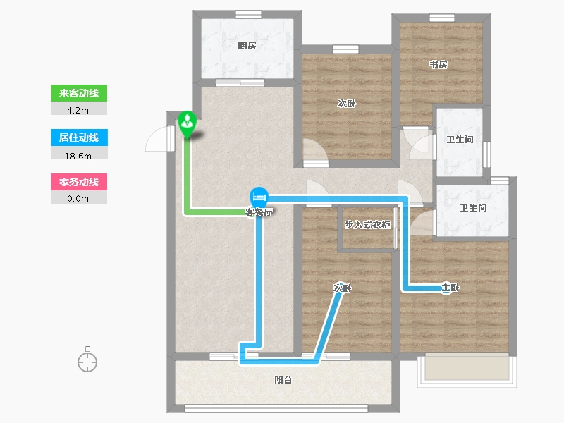 河南省-焦作市-中梁首府-98.85-户型库-动静线