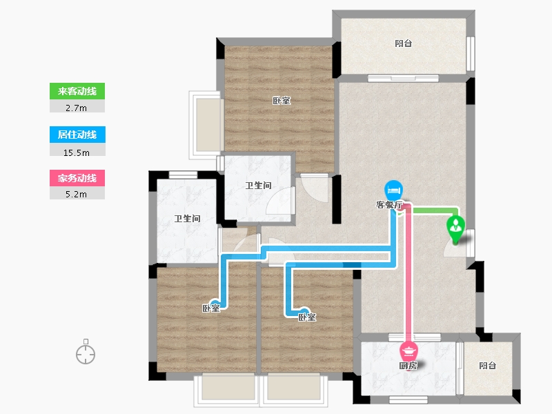 湖北省-武汉市-越秀国际金融汇-92.00-户型库-动静线