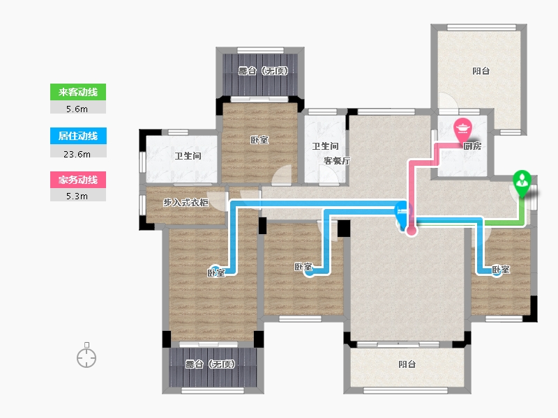 湖南省-岳阳市-御城华府-141.72-户型库-动静线