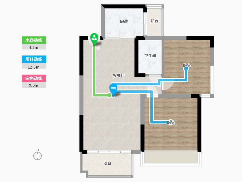 湖南省-常德市-大汉·澧水龙城-66.33-户型库-动静线