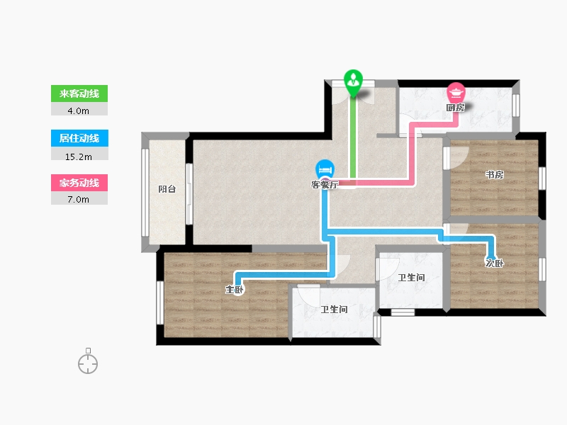 甘肃省-兰州市-嘉禾名都-91.08-户型库-动静线