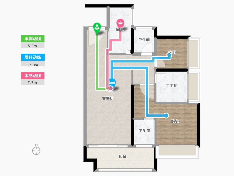 广东省-广州市-保利和悦江山-79.15-户型库-动静线