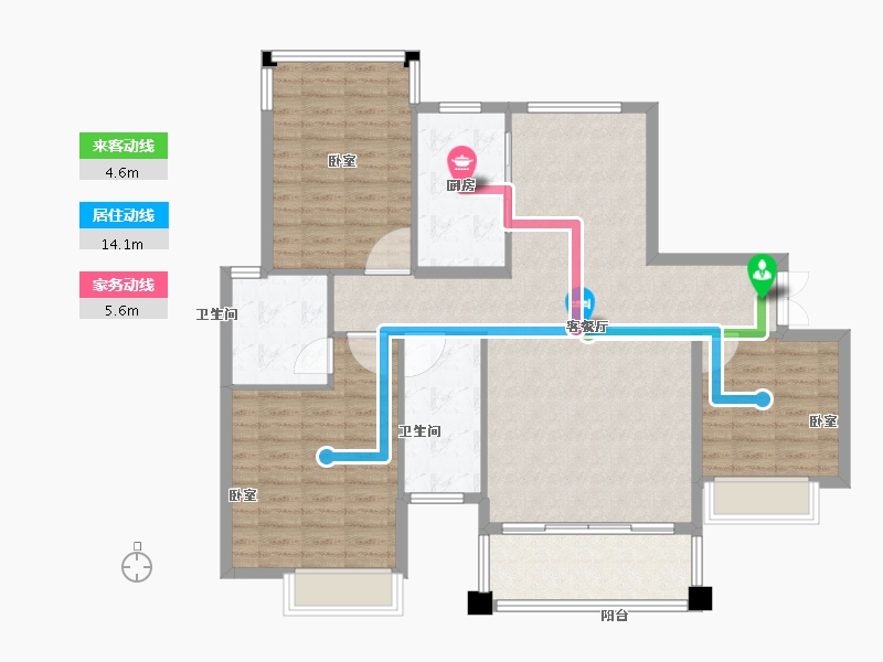 湖南省-常德市-诚信东郡-112.00-户型库-动静线