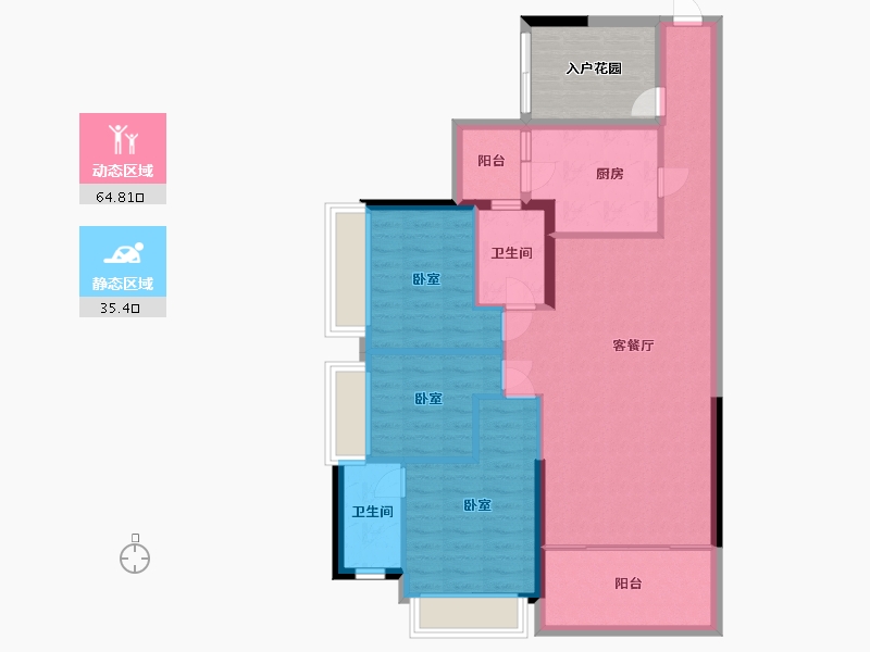 湖南省-郴州市-北湖中央公园-97.70-户型库-动静分区