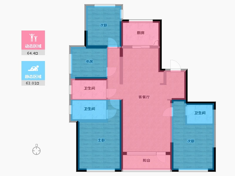 湖南省-湘潭市-潭房中央公园-112.59-户型库-动静分区