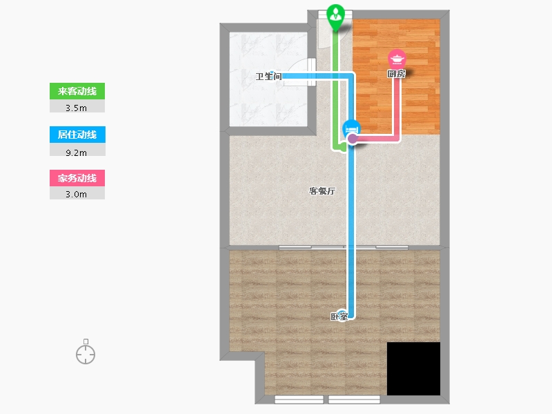 广东省-珠海市-优特绿城桂语香山-57.87-户型库-动静线