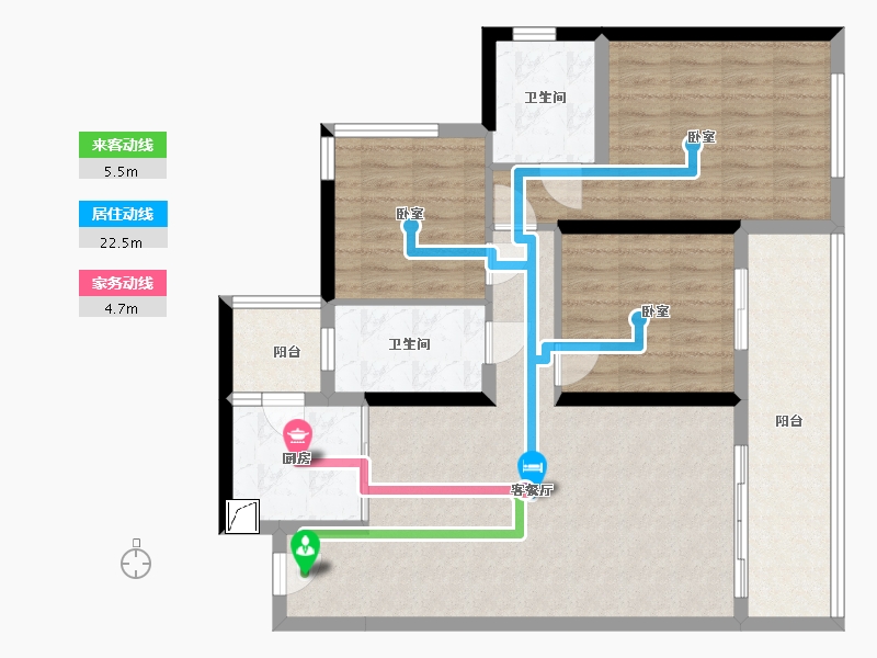 湖南省-怀化市-金为·潇湘蓉城-97.12-户型库-动静线