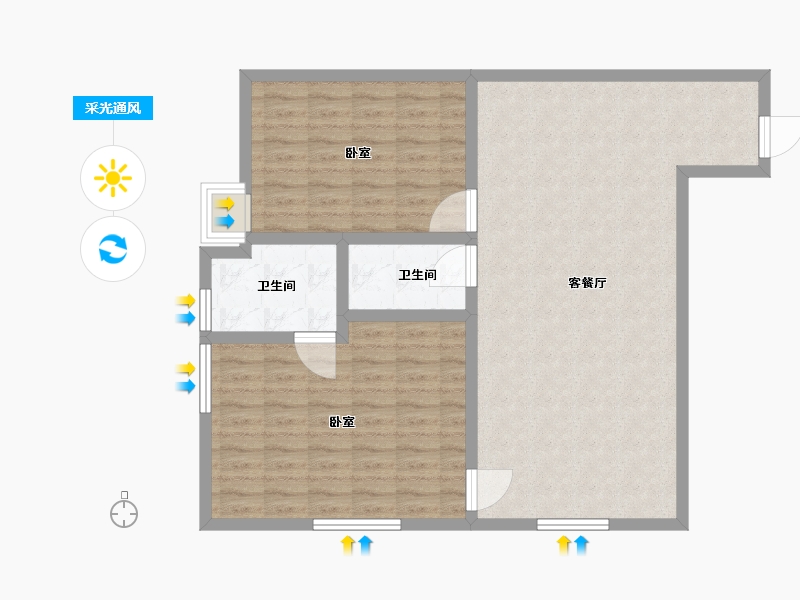 湖北省-武汉市-奥山光谷世纪城-92.00-户型库-采光通风