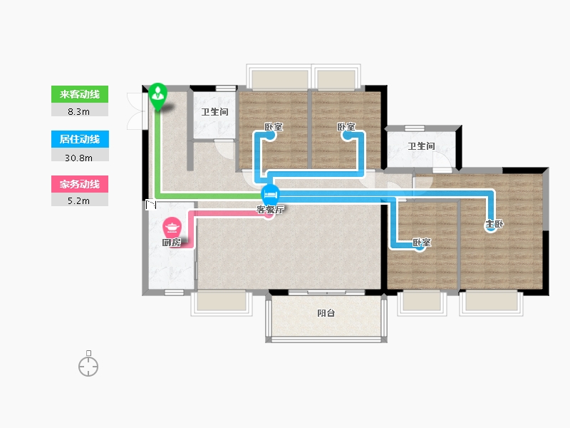 广东省-深圳市-佳兆业碧海云天-113.30-户型库-动静线