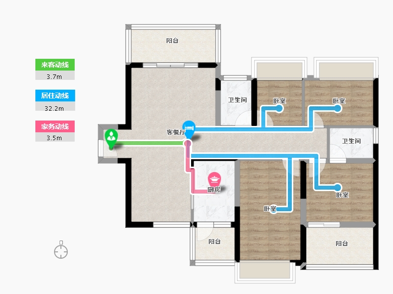 广东省-深圳市-新世界松风明月-96.48-户型库-动静线