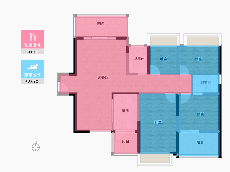 广东省-深圳市-新世界松风明月-96.48-户型库-动静分区