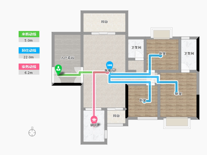 湖南省-长沙市-中南国际眼镜城-97.47-户型库-动静线