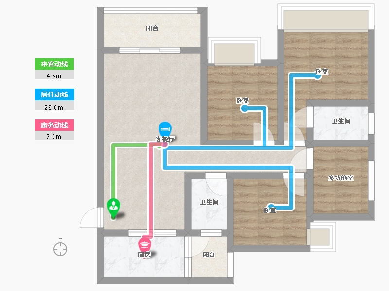 四川省-广安市-中澳悦府-75.32-户型库-动静线