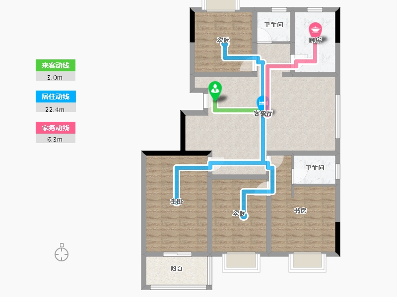 河南省-周口市-豫府花园-107.99-户型库-动静线