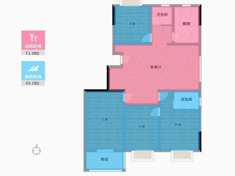 河南省-周口市-豫府花园-107.99-户型库-动静分区