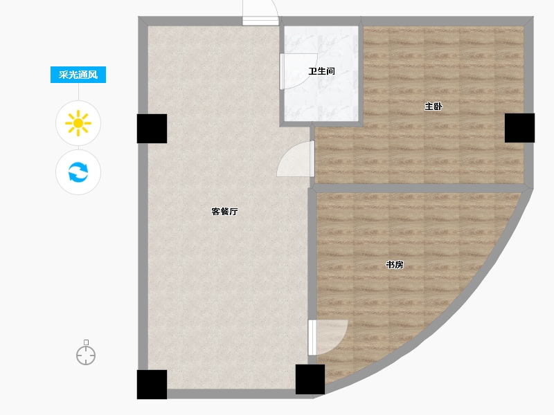 河北省-保定市-嘉德国际-88.99-户型库-采光通风