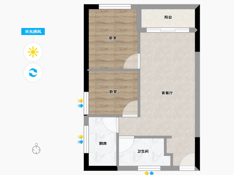 广东省-深圳市-中房翰林门-42.20-户型库-采光通风