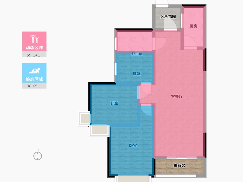 河南省-信阳市-根亲名都-93.38-户型库-动静分区