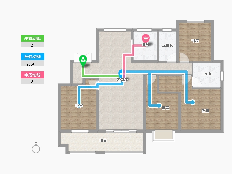 江苏省-南通市-中梁首府-114.00-户型库-动静线