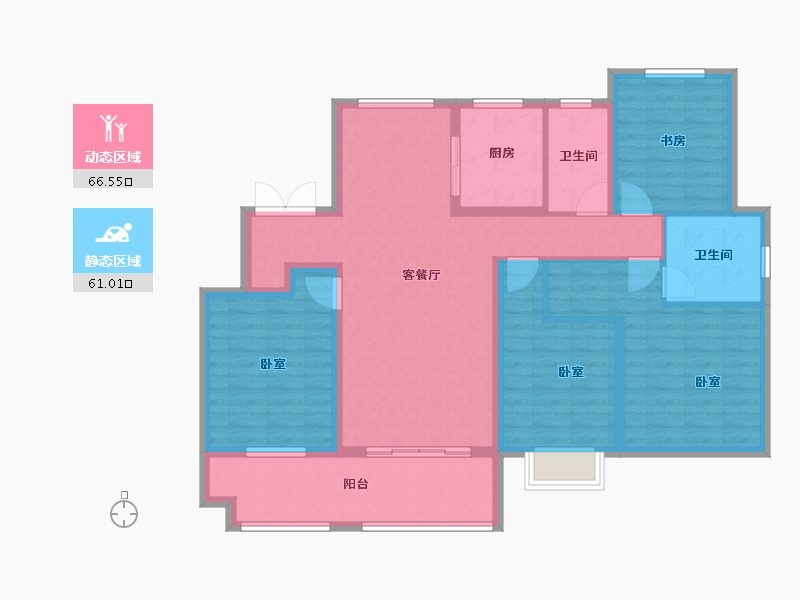 江苏省-南通市-中梁首府-114.00-户型库-动静分区