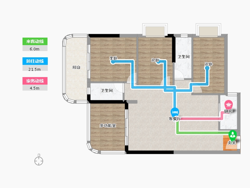 广东省-清远市-江湾明珠-98.98-户型库-动静线