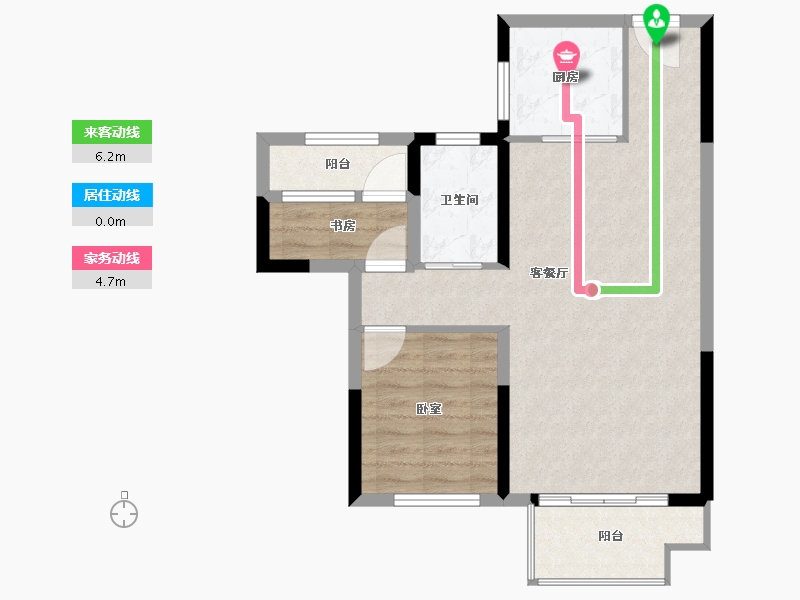 湖南省-郴州市-郴州中梁首府-65.53-户型库-动静线