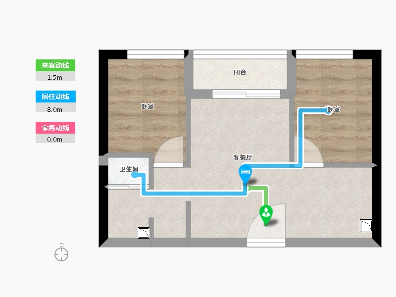 广东省-深圳市-万科云城公寓-33.12-户型库-动静线