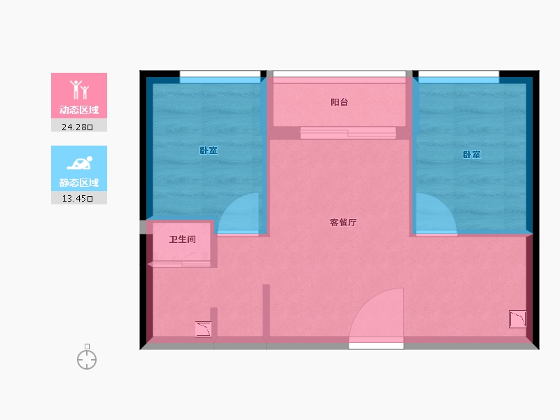 广东省-深圳市-万科云城公寓-33.12-户型库-动静分区