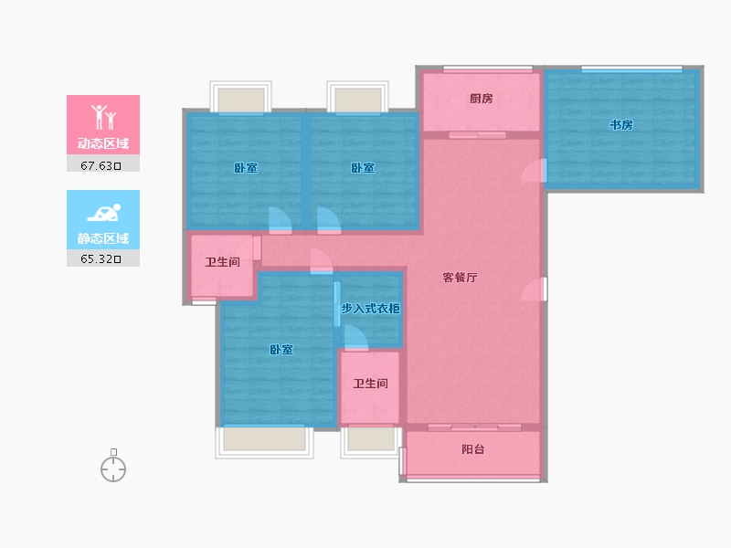 湖南省-常德市-君悦国际-118.42-户型库-动静分区