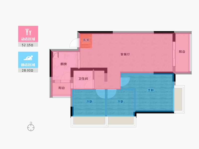 广东省-清远市-清远佳兆业城市广场-71.06-户型库-动静分区