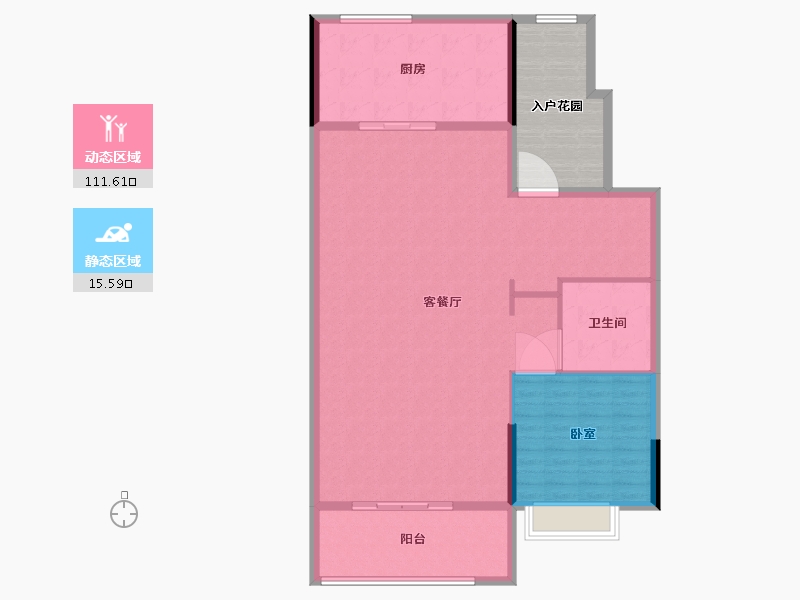 河南省-信阳市-罗山碧桂园-129.01-户型库-动静分区