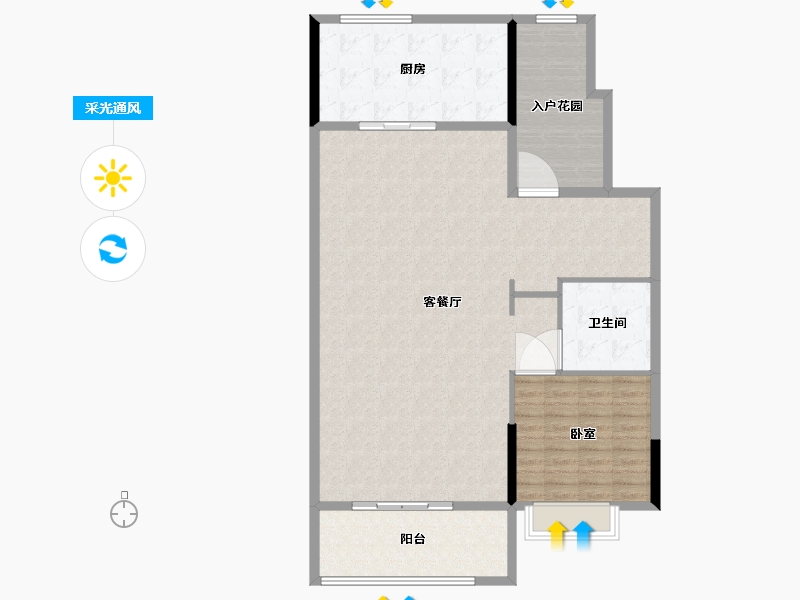 河南省-信阳市-罗山碧桂园-129.01-户型库-采光通风