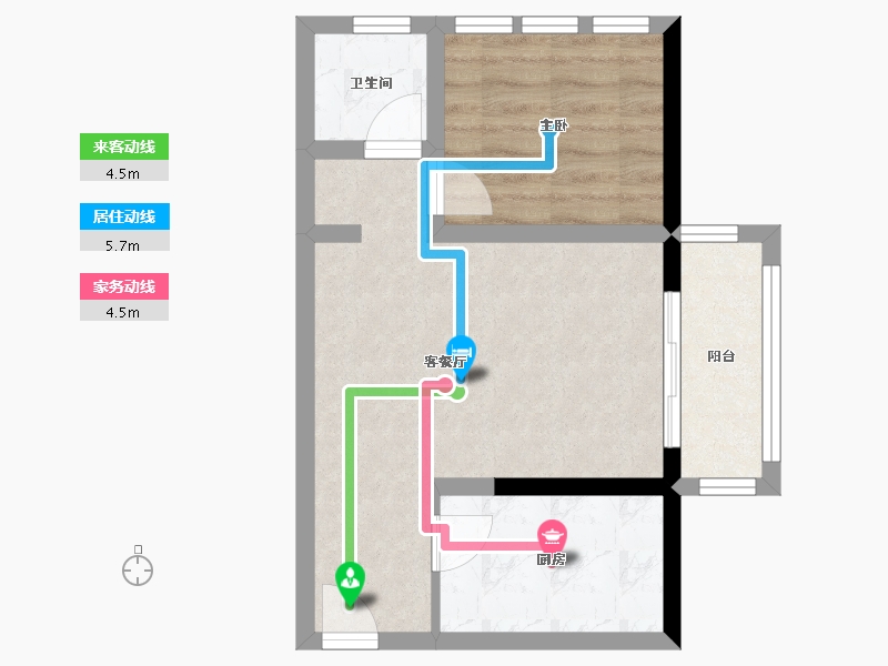 湖南省-长沙市-滨江一号-42.99-户型库-动静线