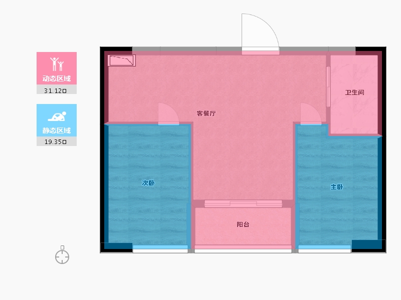 广东省-深圳市-万科星城商业中心-45.00-户型库-动静分区