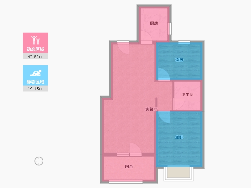 河北省-保定市-清山十里花开-54.52-户型库-动静分区