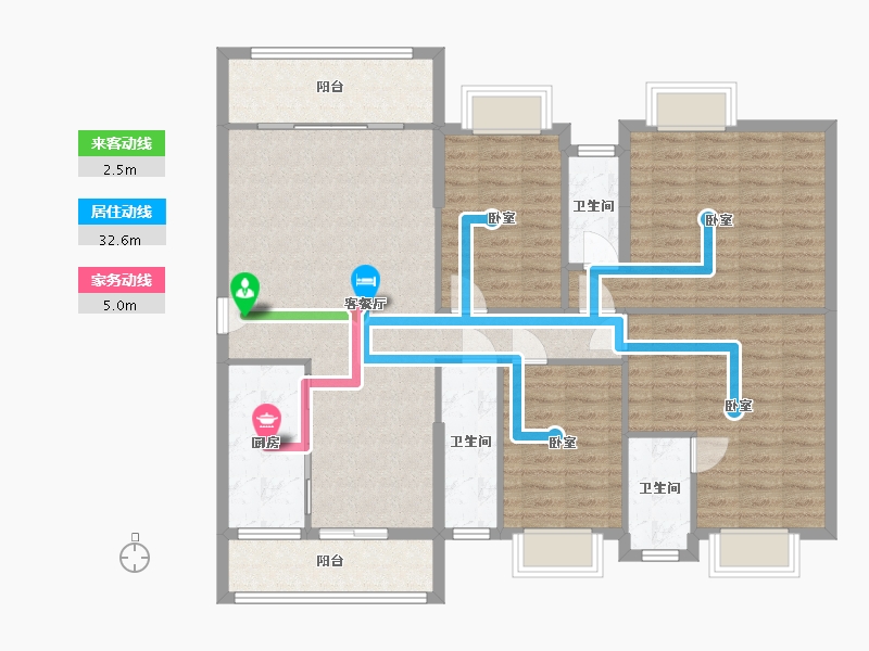 广东省-梅州市-龙腾一品-121.34-户型库-动静线