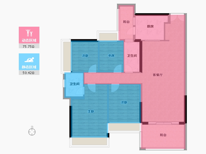 广东省-湛江市-威雅沿江半岛-114.11-户型库-动静分区