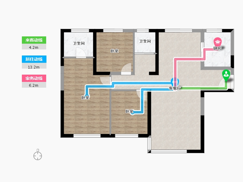 青海省-西宁市-香格里拉-92.81-户型库-动静线