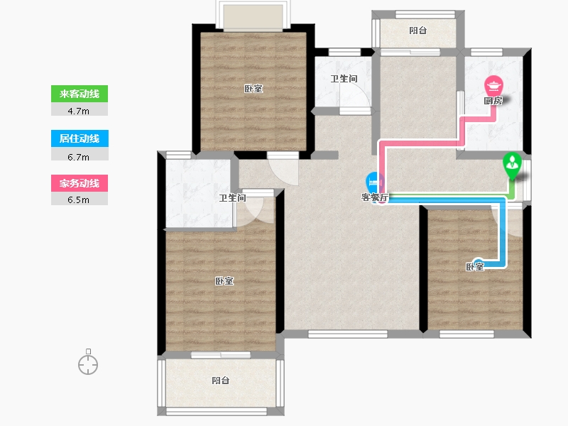 河南省-信阳市-根亲名都-100.55-户型库-动静线