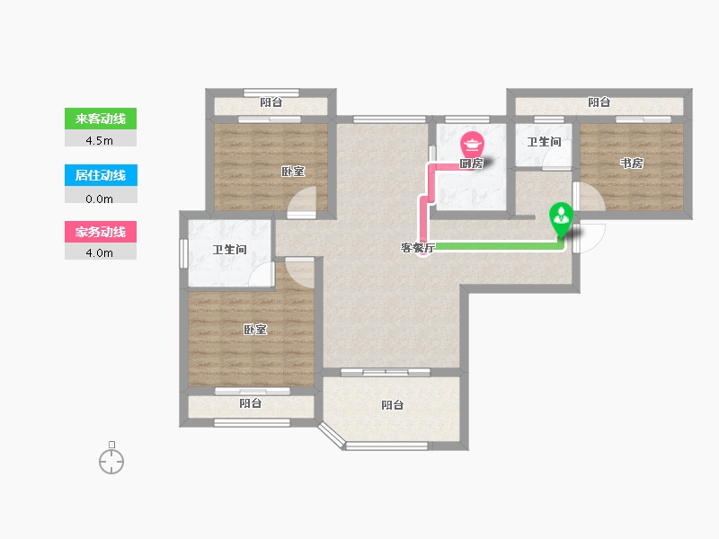 青海省-西宁市-香格里拉-104.01-户型库-动静线