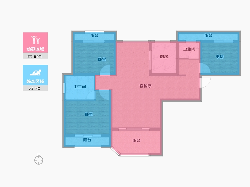 青海省-西宁市-香格里拉-104.01-户型库-动静分区