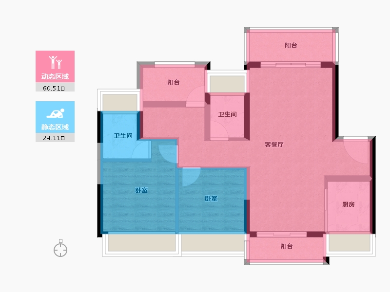 广东省-广州市-时光樾-75.01-户型库-动静分区