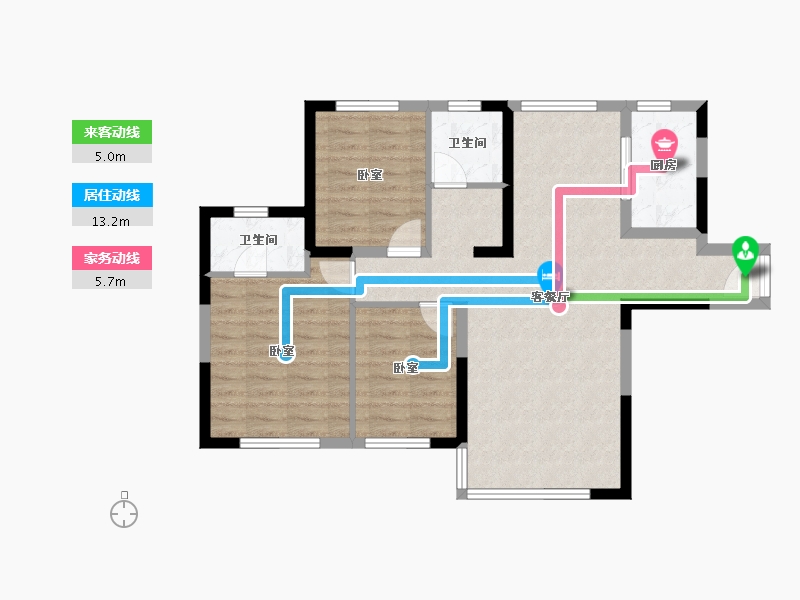 青海省-西宁市-香格里拉-79.19-户型库-动静线