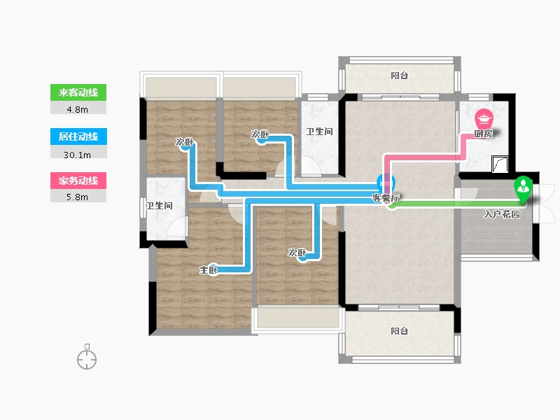 广东省-湛江市-樟树湾金樟水岸-108.00-户型库-动静线