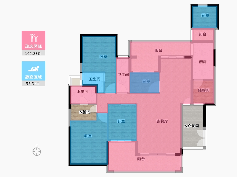 广东省-广州市-科城山庄·峻森园-149.00-户型库-动静分区