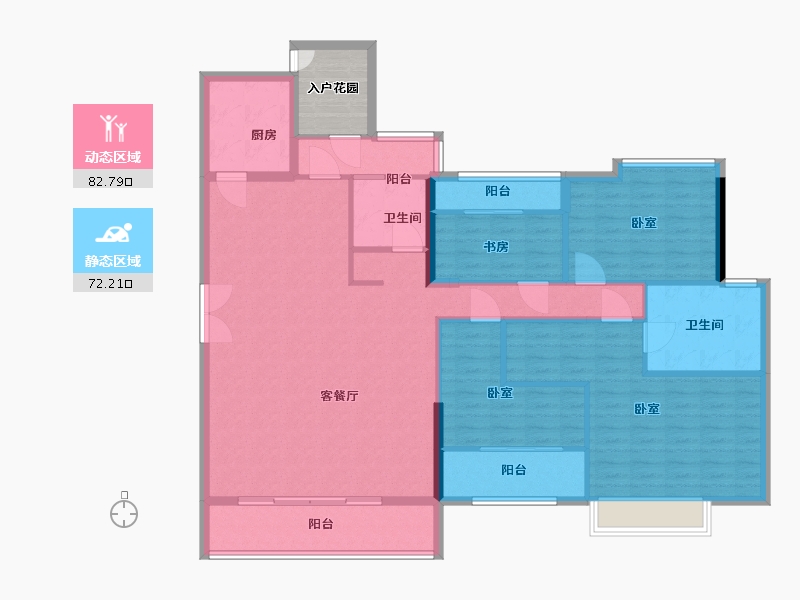 福建省-莆田市-新光·皇庭水岸-146.15-户型库-动静分区