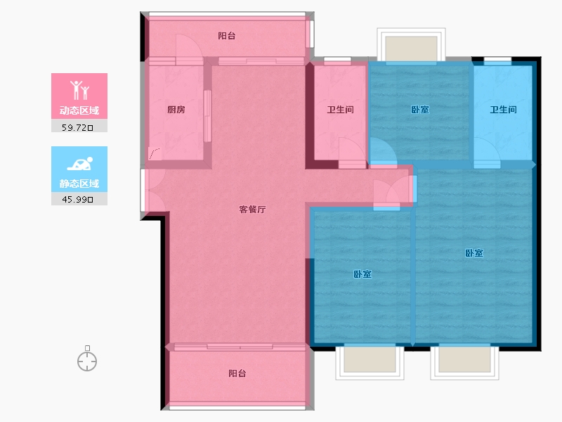 湖南省-怀化市-和美·状元府-95.08-户型库-动静分区