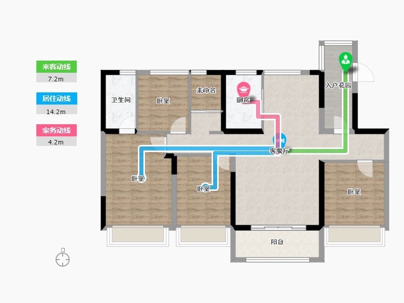 青海省-西宁市-平安碧桂园-106.09-户型库-动静线